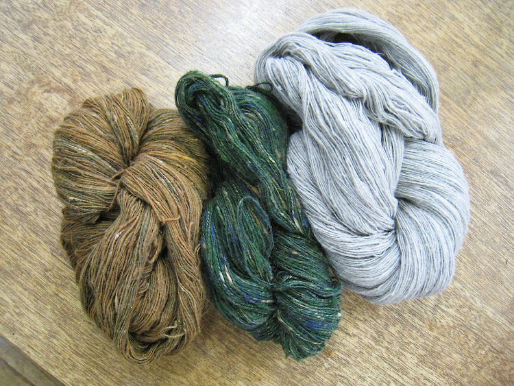 Yarns that is made by blending colours.