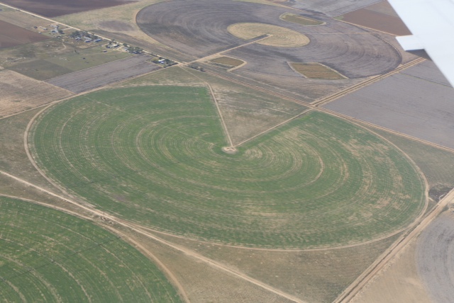 上空から見た畑の様子〈写真提供 （株）アバンティ〉