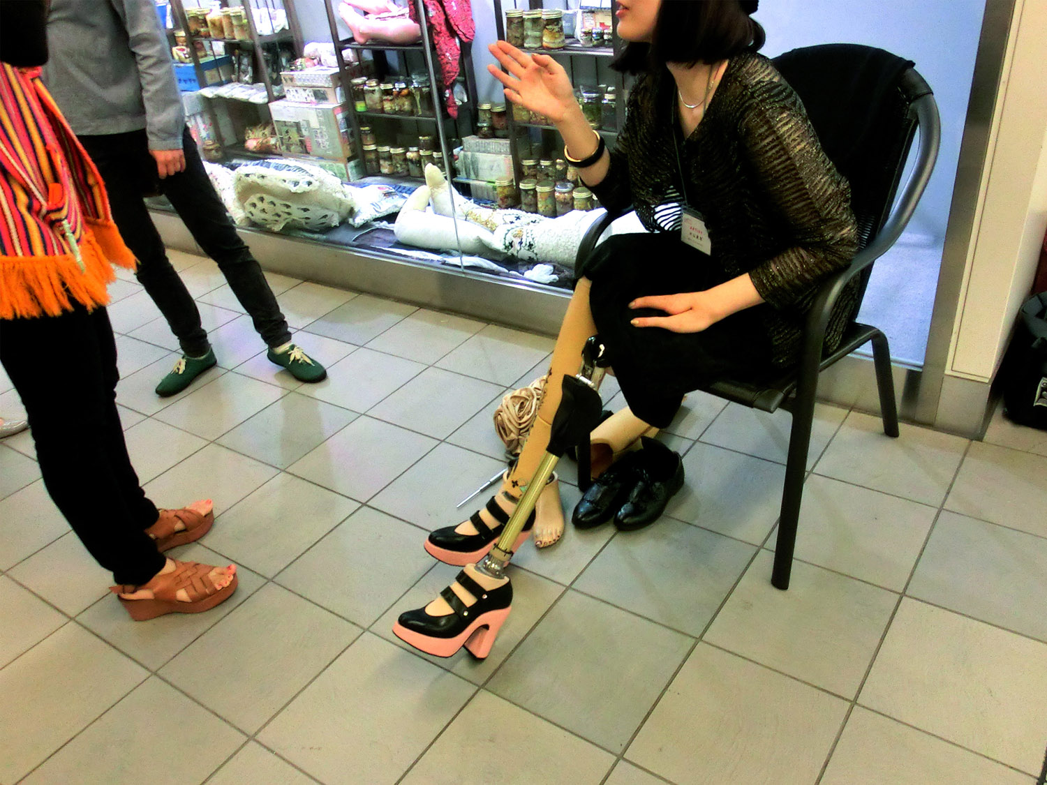 ハイヒールプロジェクト（2012年）。「義肢装具士さんにリクエストを出しまくって、作っていただきました（笑）」と、真理さん。
