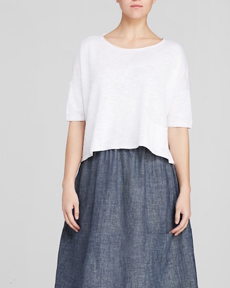 Ballet Neck Box Top by Eileen Fisher