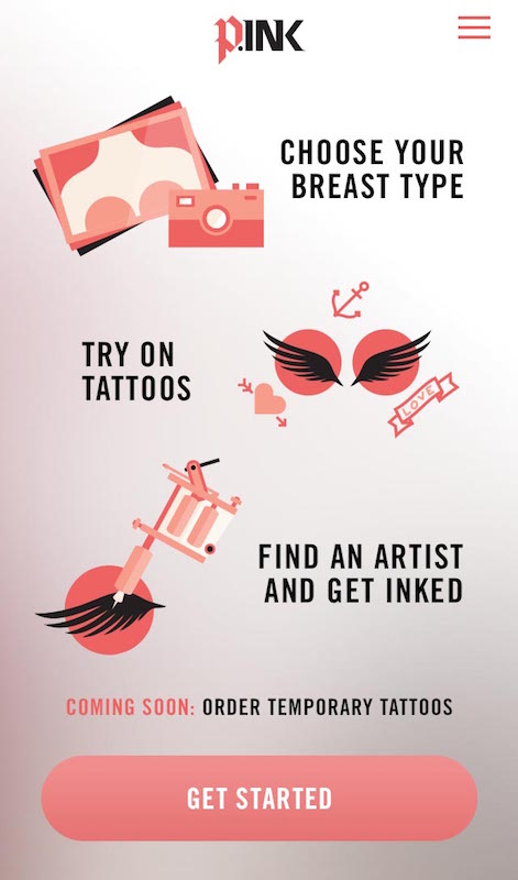 アプリ「Inkspiration」の画面(Courtesy of P.ink)