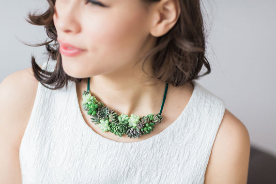Stunning Statement Necklace from Passion Flower Made; $98