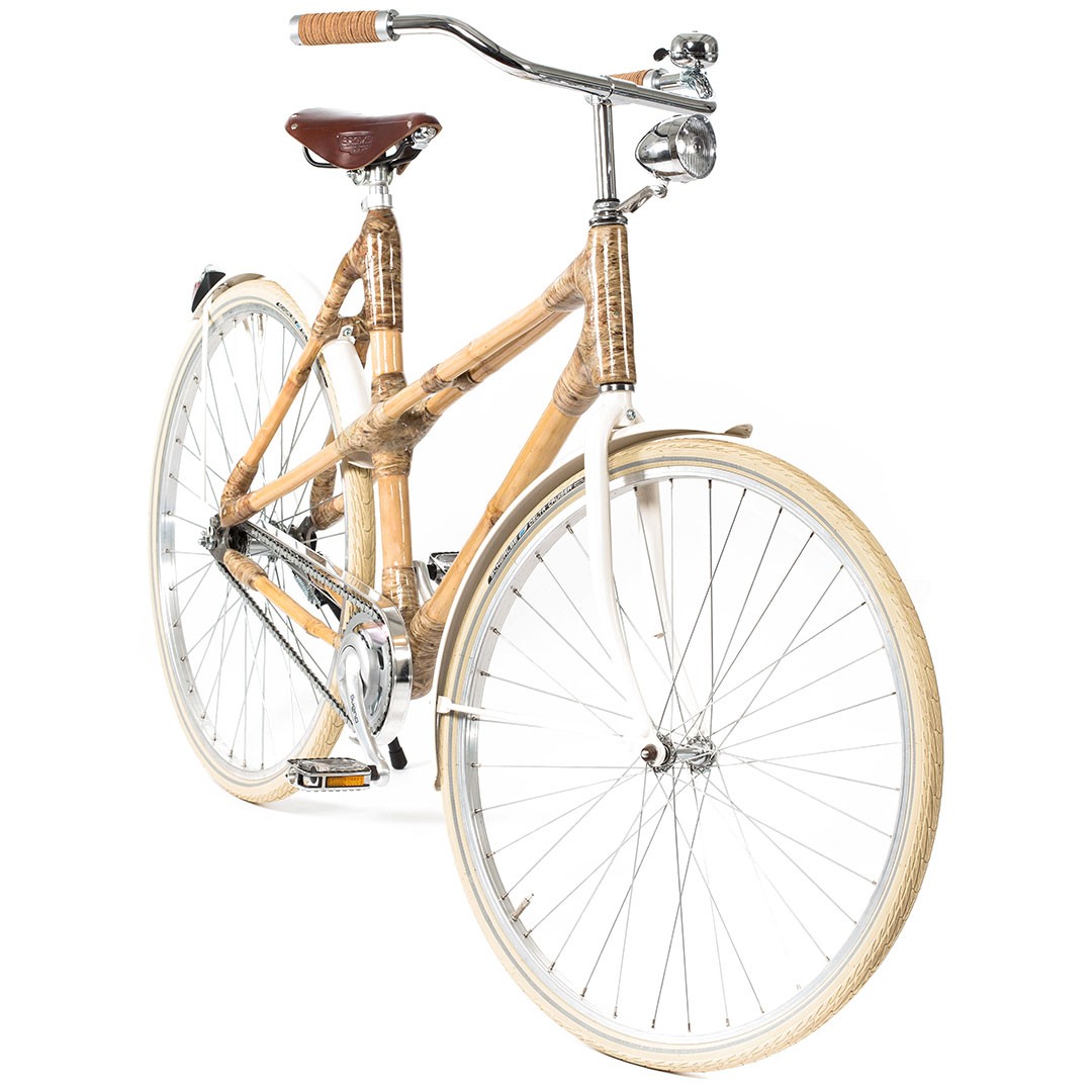 バンブー製の自転車（レディース用）