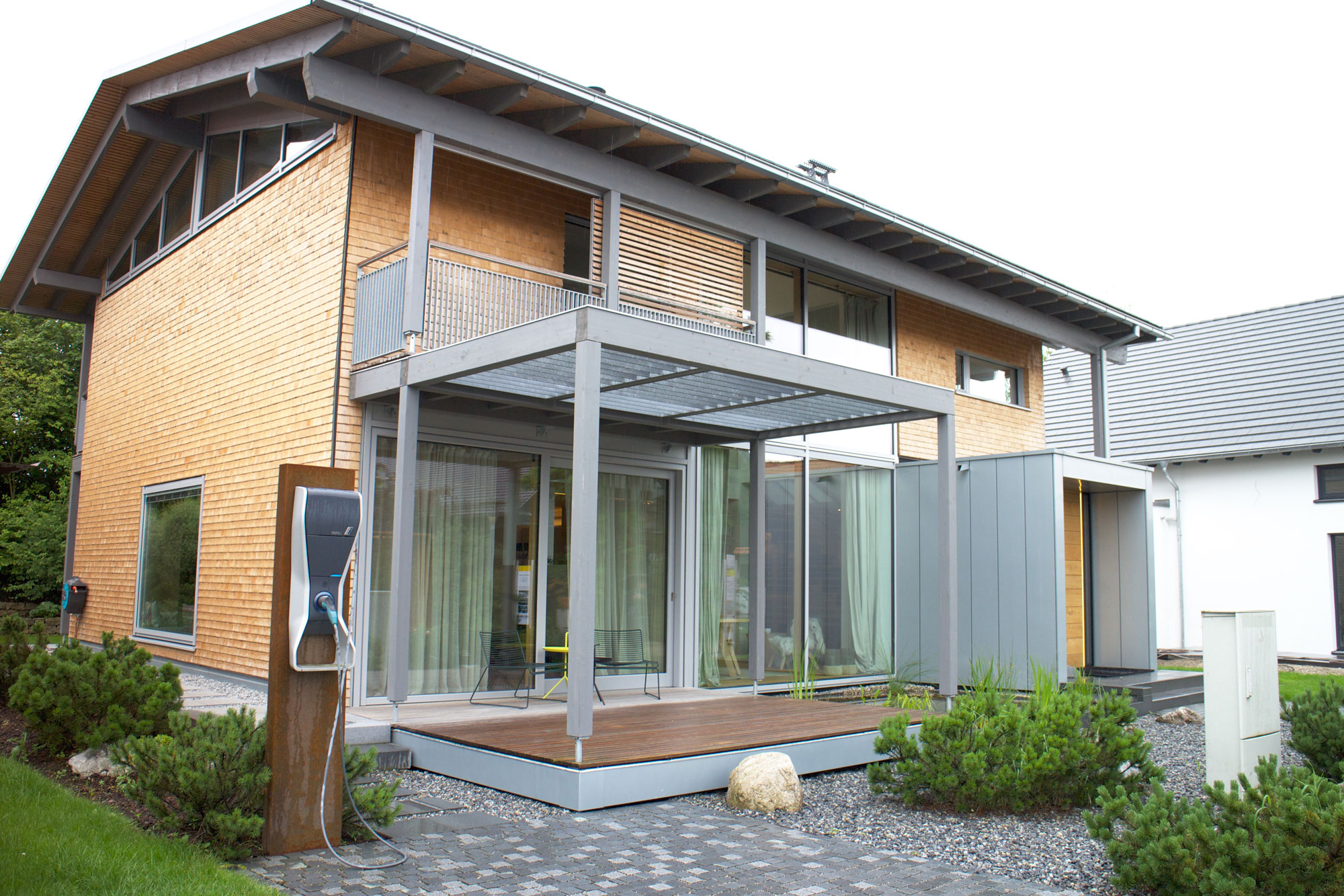 Baufritz社の環境配慮型住宅の外観。（Photography: Mayuko Nakaishi）