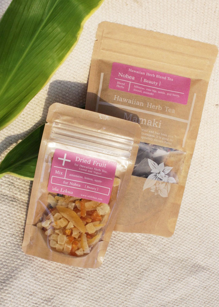 美しく健康的に「ノヘア(ビューティー)〈¥1,000+税〉、「プラスドライフルーツ For Nohea」〈750円+税〉