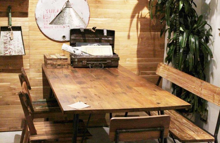 Gleam 廃材テーブル W180×D80×H72 インドネシアから波に乗って 「gleam」の